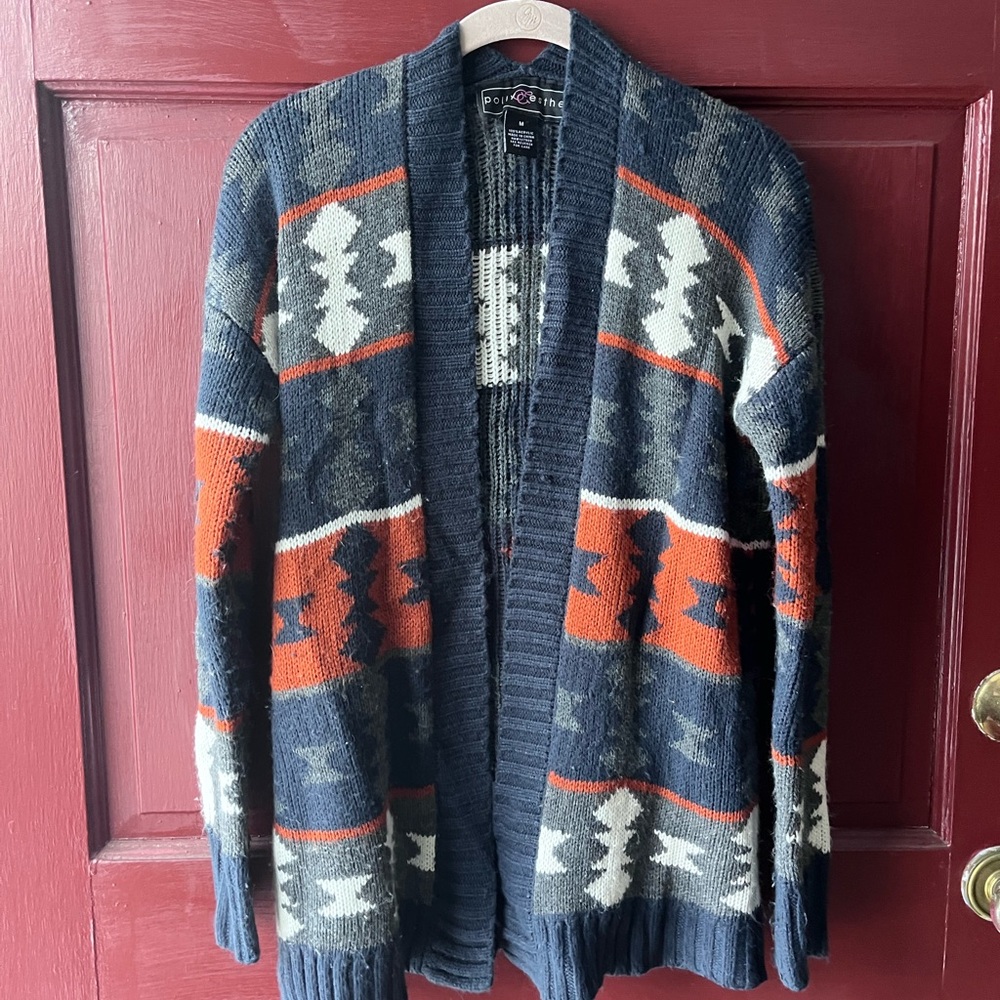 Polly & Esther Navy Knit Cardigan